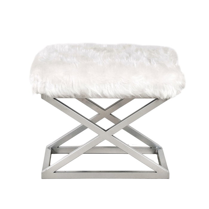 Atelier Del Sofa Capraz Plush Silver, White Atelier Del Sofa Capraz Plush Silver, White